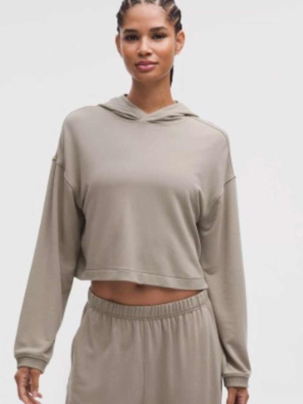 lululemon BeCalm Cropped Hoodie